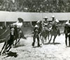 Charros realizando 'piales'